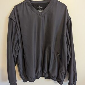 Grand Slam Men's Golf Pullover Windbreaker Jacket Vest Combo Gray Size XL